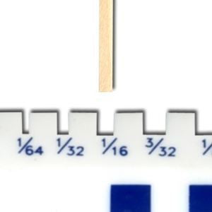 Basswood Strips 1/16" - Size: 1/16''x3/32''x24'' - 5Pk
