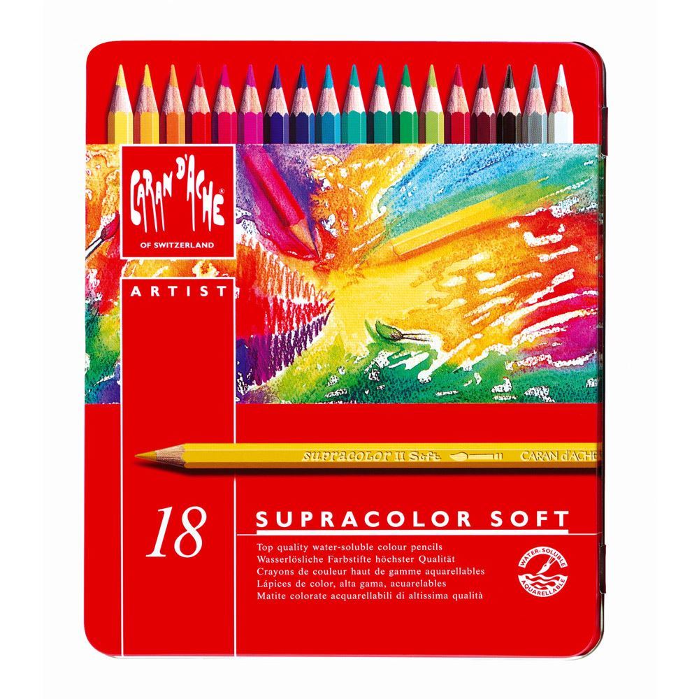 Caran D'Ache Artist Supracolor Pencils , Ass. 18 Pcs