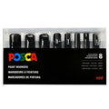 POSCA Acrylic Paint Marker 8pc Set - Black