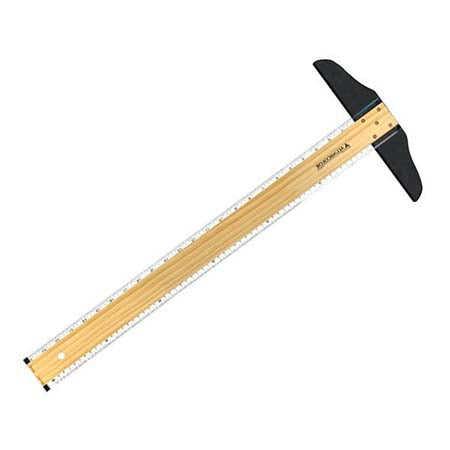T-Square Wood/Acrylic Edge Calibrated - Size: Calibrated Wood Acrylic T-Square 24"