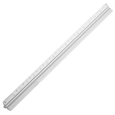 Engineering Scale Triangular - Size: Engineer Scale : 12" Silver