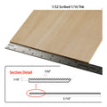 Basswood Scribed Siding 1/16" thick - Size: Scribed Siding 1/32" - 1/16" Thick 2pk