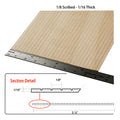 Basswood Scribed Siding 1/16" thick - Size: Scribed Siding 1/8" - 1/16" Thick 2pk