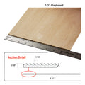 Basswood Clapboard - Size: Clapboard 1/32" - 2pk