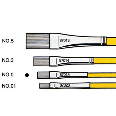 Horse-hair Brushes - Size: Flat Brush No. 0