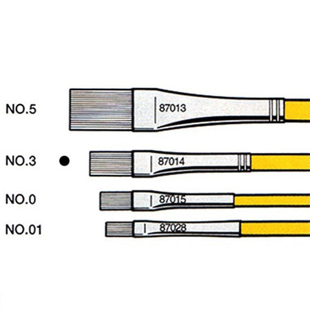 Horse-hair Brushes - Size: Flat Brush No.3