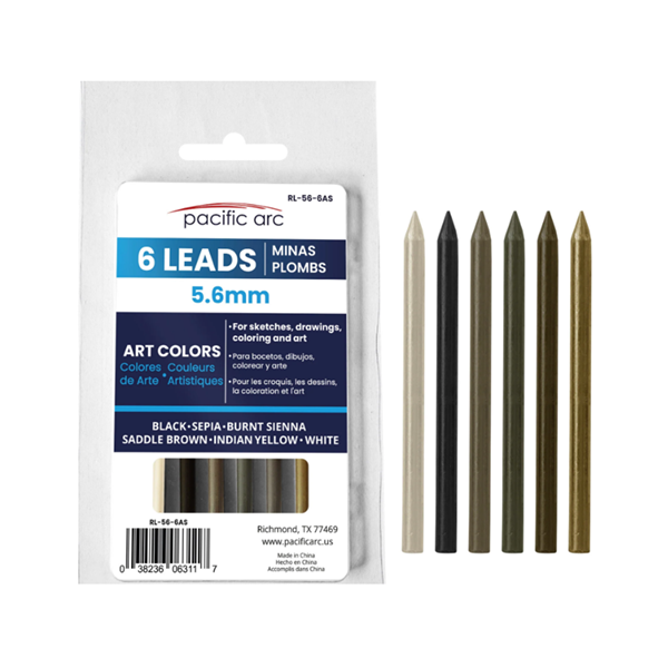 Pacific Arc 5.6mm Lead refills - Color: Lead 6pk - Art Colors