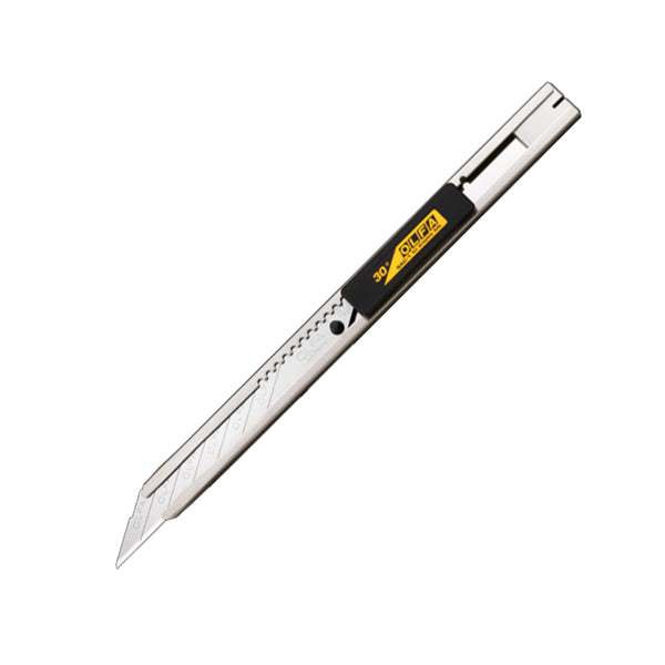 Olfa Utility Cutters - Size: Stainless Steel Slide Lock Utility Knife 9mm