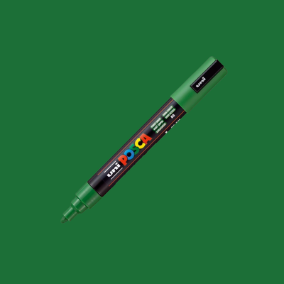 POSCA PC-5M FOREST GREEN