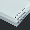 Acrylic Cast Sheets Gloss/Gloss 7508 Polar White - Size: .118''x12''x24''