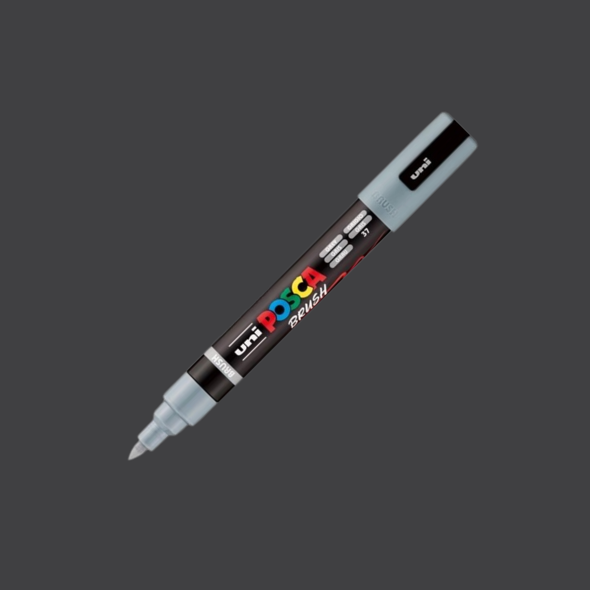 POSCA PC-5BR Brush Tip Grey