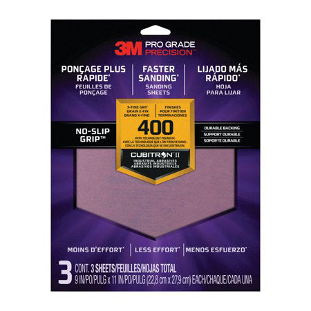 Sandpaper packs - Grit: Pro Grade 3pk 400 grit