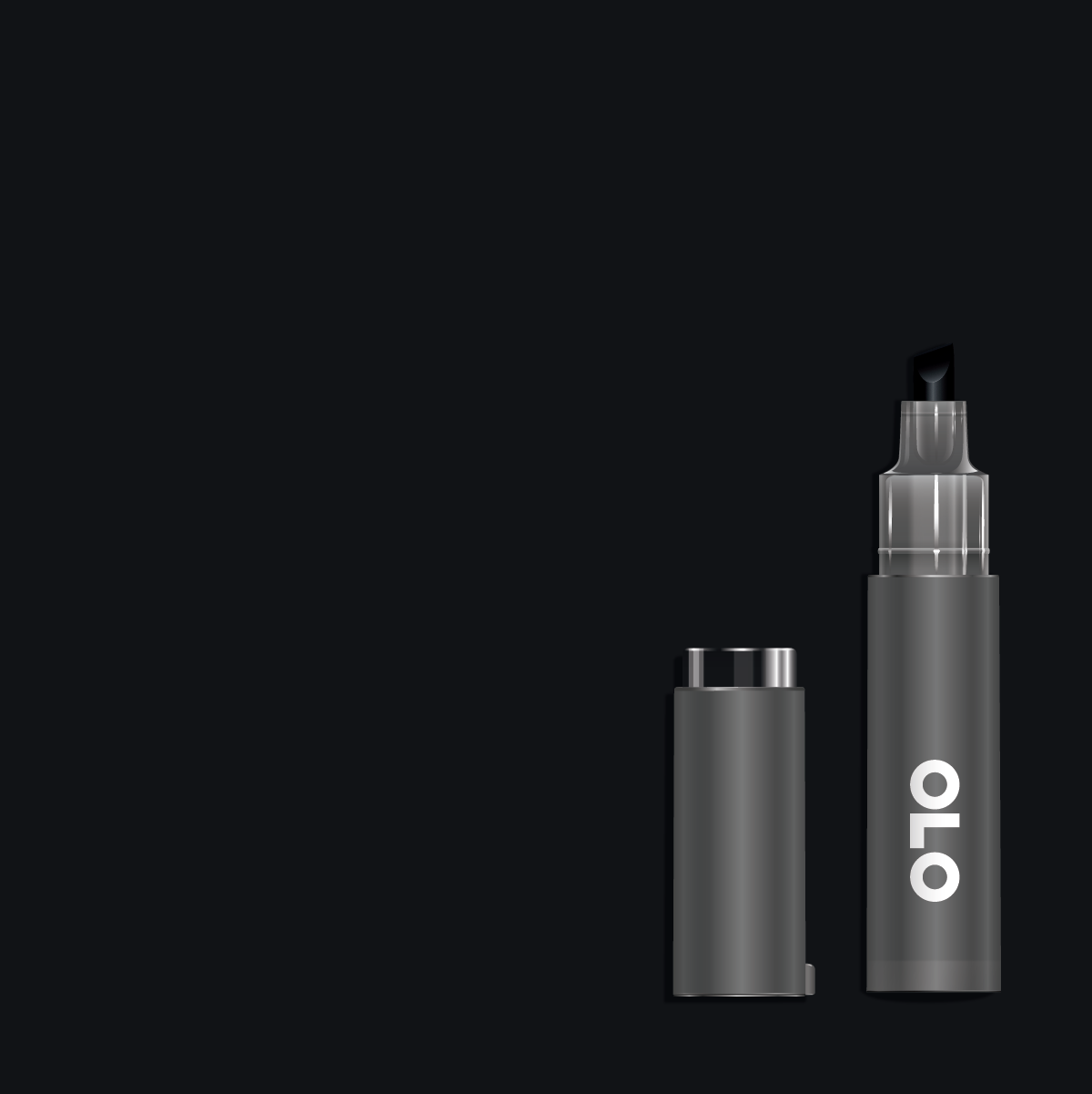 OLO Premium Marker Chisel Blue Black