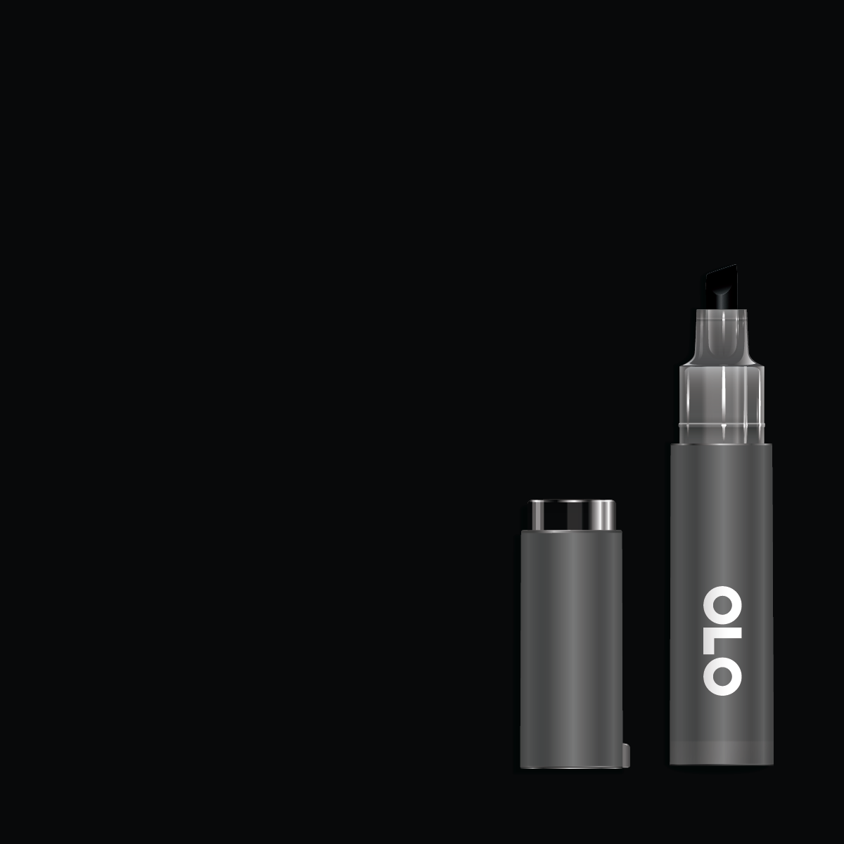 OLO Premium Marker Chisel Pure Black