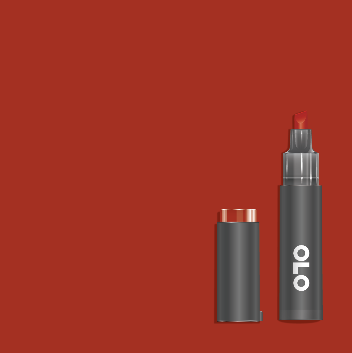 OLO Premium Marker Chisel Red Ochre