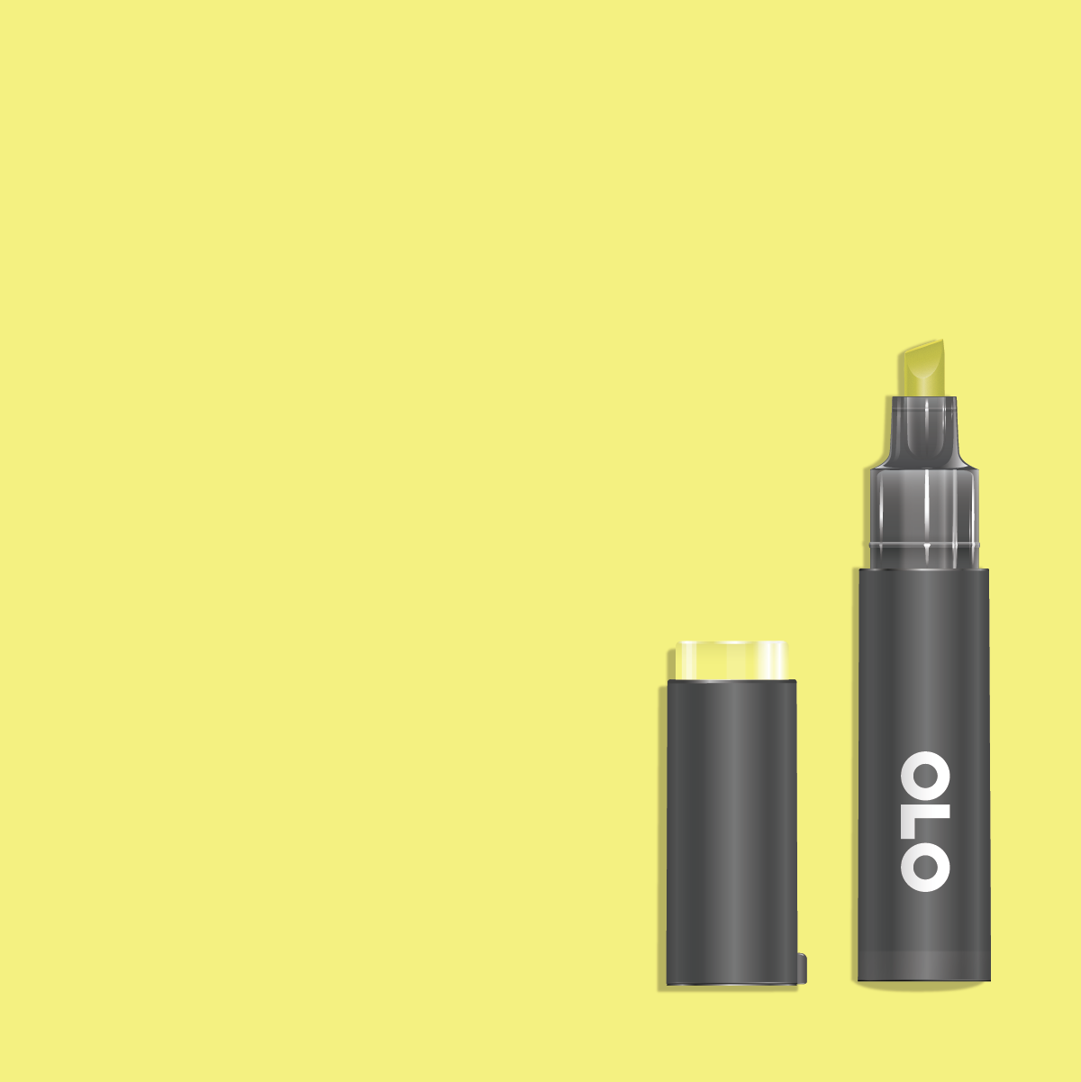 OLO Premium Marker Chisel Light Yellow
