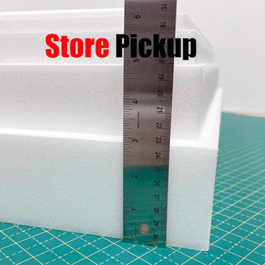 White Foam Store Pickup Only / Local school Delivery - Size: Foam 1/2"x24''x24''